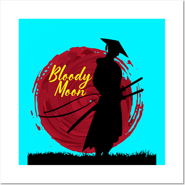 Bloody Moon Wall Art by graphicganga